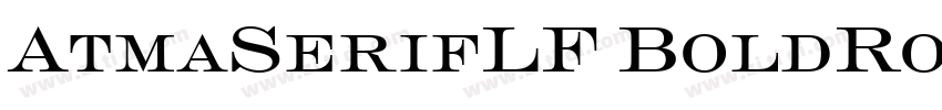 AtmaSerifLF BoldRoma字体转换